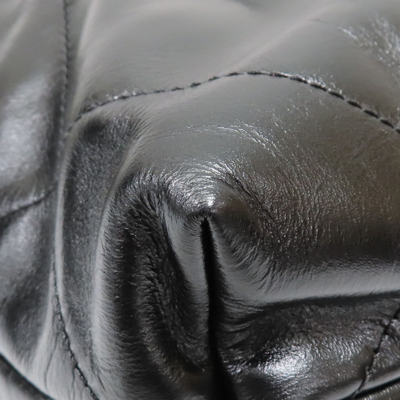 黑色 牛皮 22 鍊帶肩背包 金扣【CHANEL 香奈兒】 AS3260-16