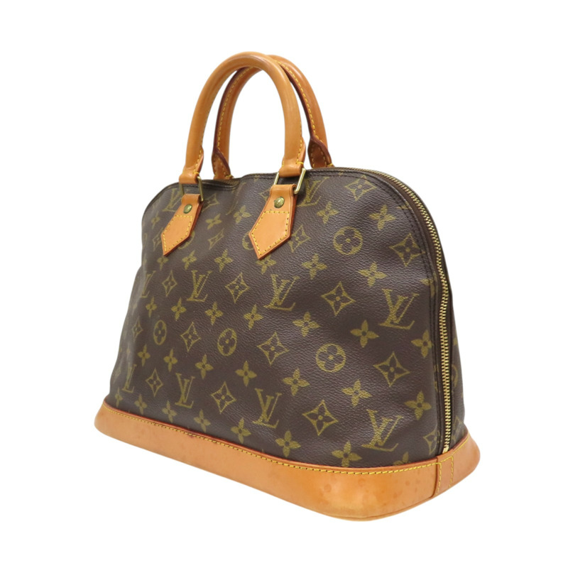 棕色 原花 帆布 Alma PM 手提包【LOUIS VUITTON LV 路易威登】 M51130-2