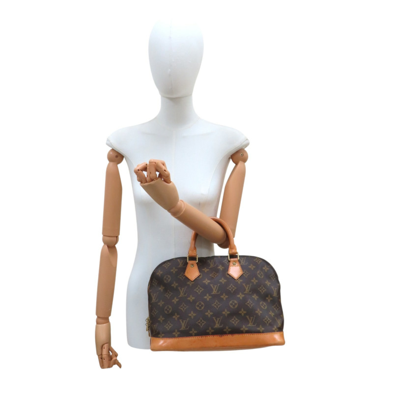 棕色 原花 帆布 Alma PM 手提包【LOUIS VUITTON LV 路易威登】 M51130-8