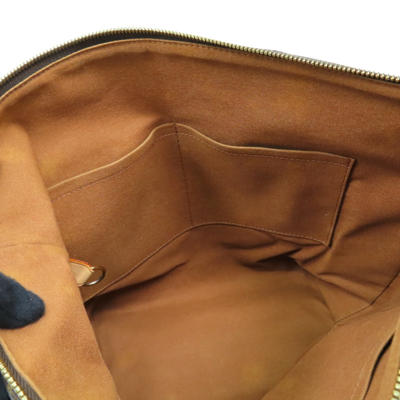 棕色 原花帆布 Totally MM 肩背包【LOUIS VUITTON LV 路易威登】 M56689-4