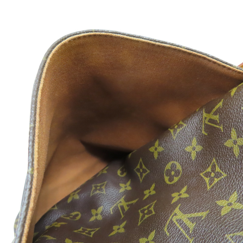 棕色 原花帆布 Totally MM 肩背包【LOUIS VUITTON LV 路易威登】 M56689-7
