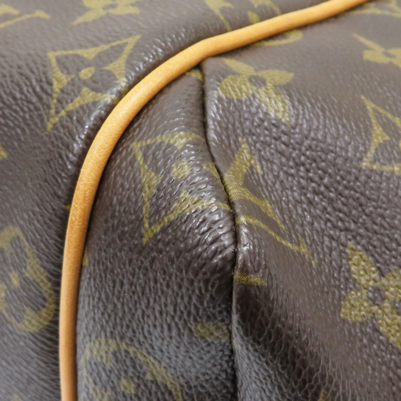 棕色 原花帆布 Totally MM 肩背包【LOUIS VUITTON LV 路易威登】 M56689-12