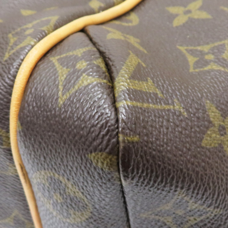 棕色 原花帆布 Totally MM 肩背包【LOUIS VUITTON LV 路易威登】 M56689-14