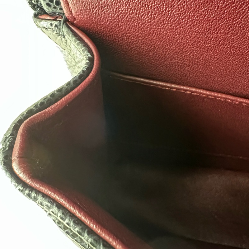 💗香緹國際精品💗 766 Chanel cf25 晶片款 包況極好 黑金荔枝皮-18