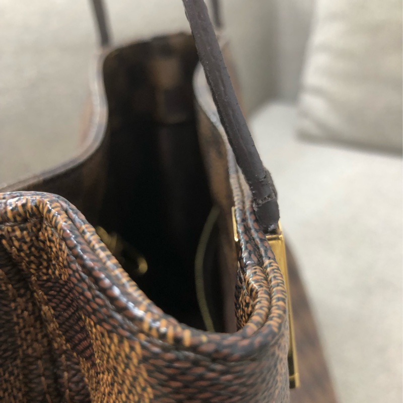 二手LV Marylebone 棕色棋盤格 塗層帆布小號手提包，邊角有磨損，油邊輕微有痕跡，包身有輕微異味-19