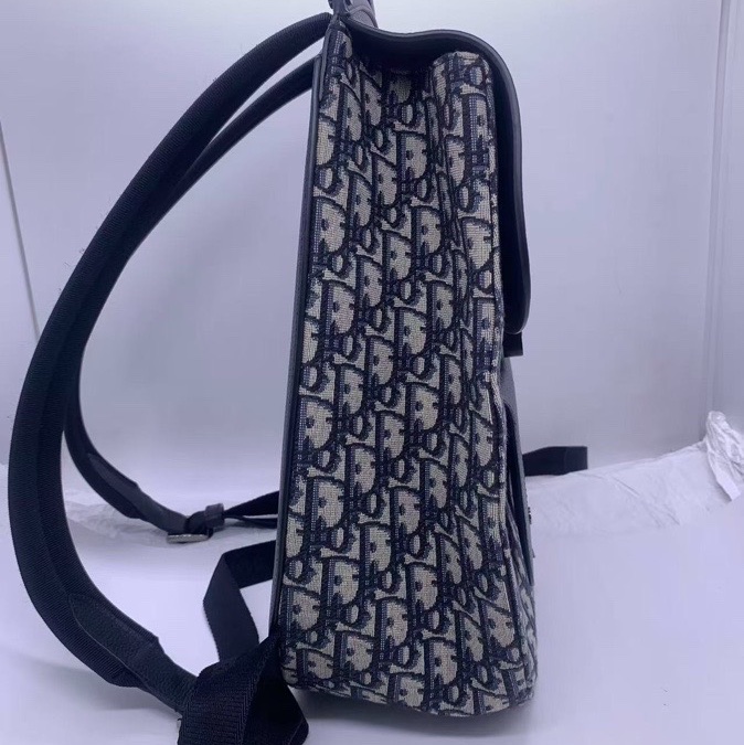 )Dior Gallop雙肩包老花拼皮，尺寸28×40×12cm/容量大/肩帶可調節-2