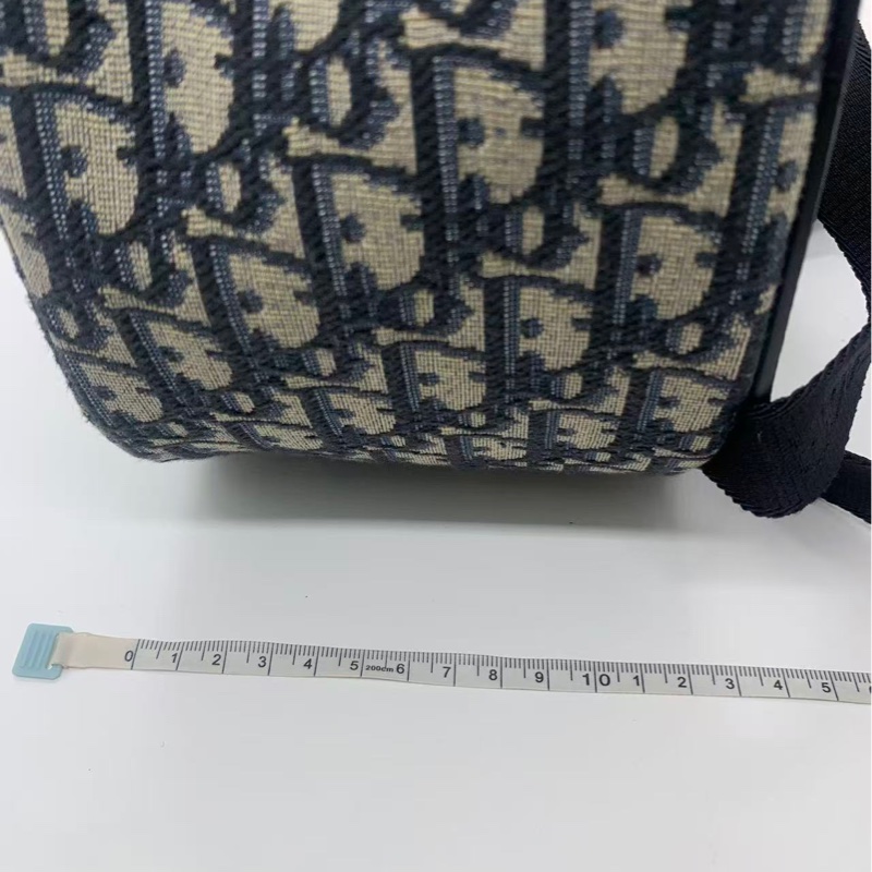 )Dior Gallop雙肩包老花拼皮，尺寸28×40×12cm/容量大/肩帶可調節-15