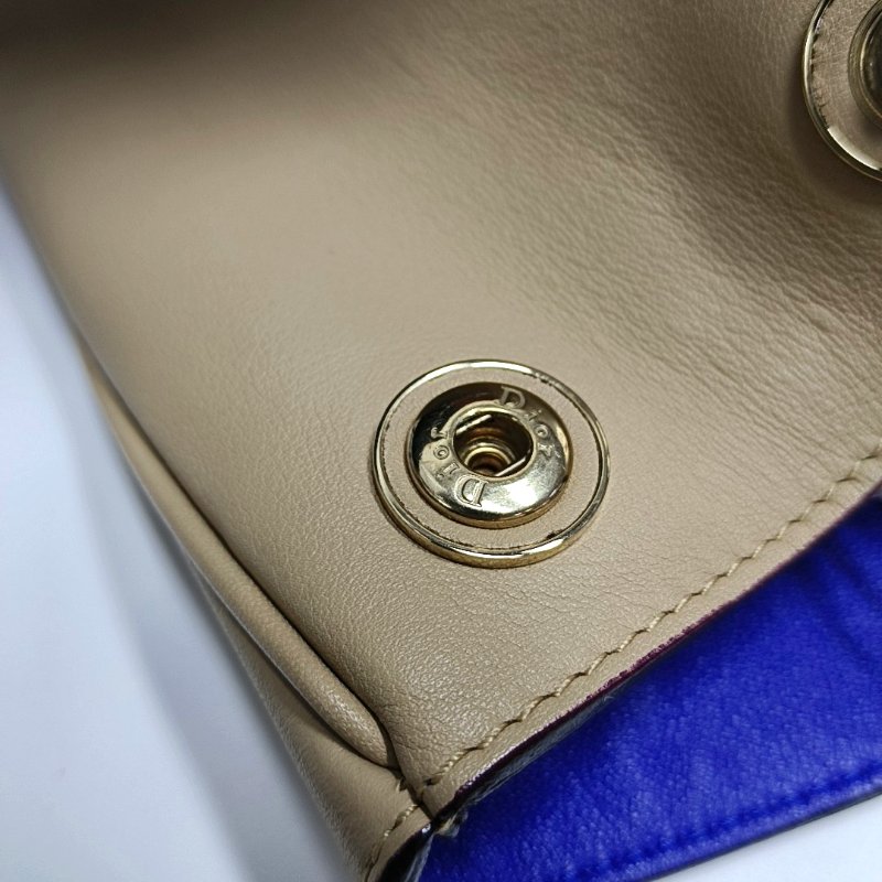 DIOR Diorissimo卡其色牛皮手提包金色五金-10