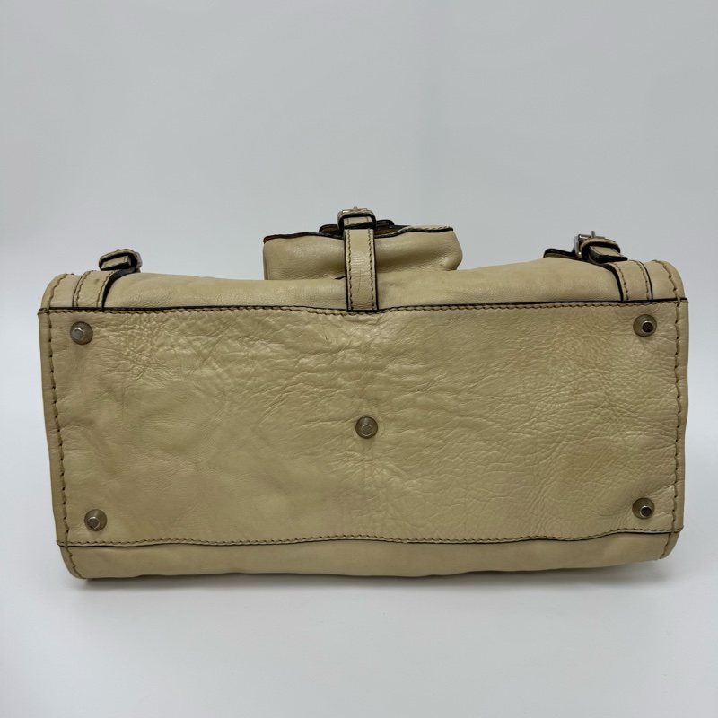Chloe Edith Bag 中古米白前口袋手提包-6
