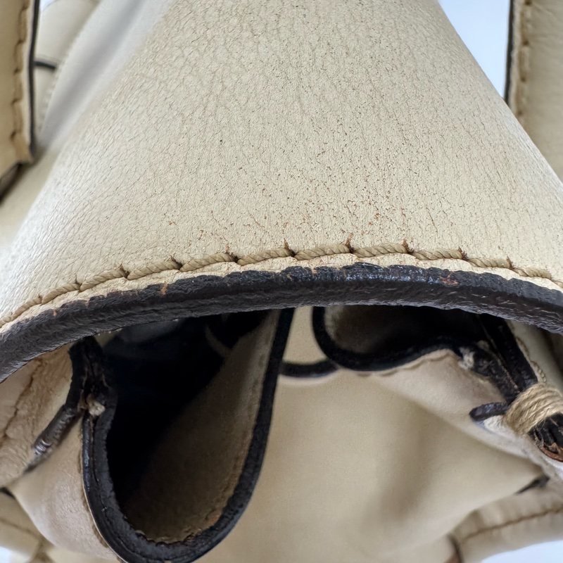 Chloe Edith Bag 中古米白前口袋手提包-10