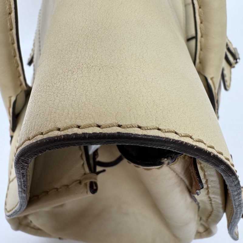 Chloe Edith Bag 中古米白前口袋手提包-11