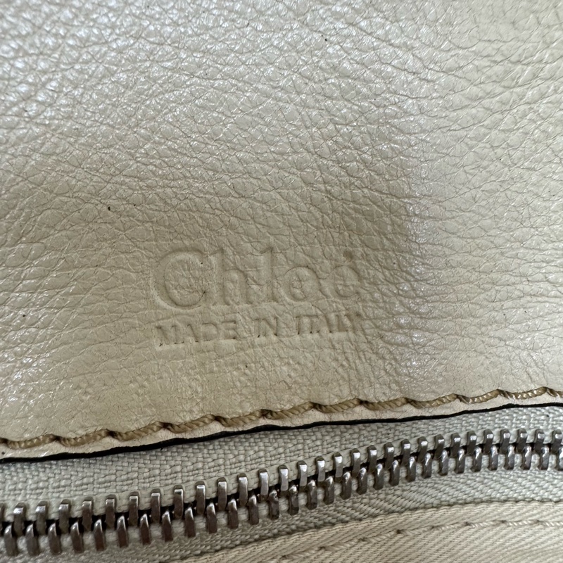 Chloe Edith Bag 中古米白前口袋手提包-14