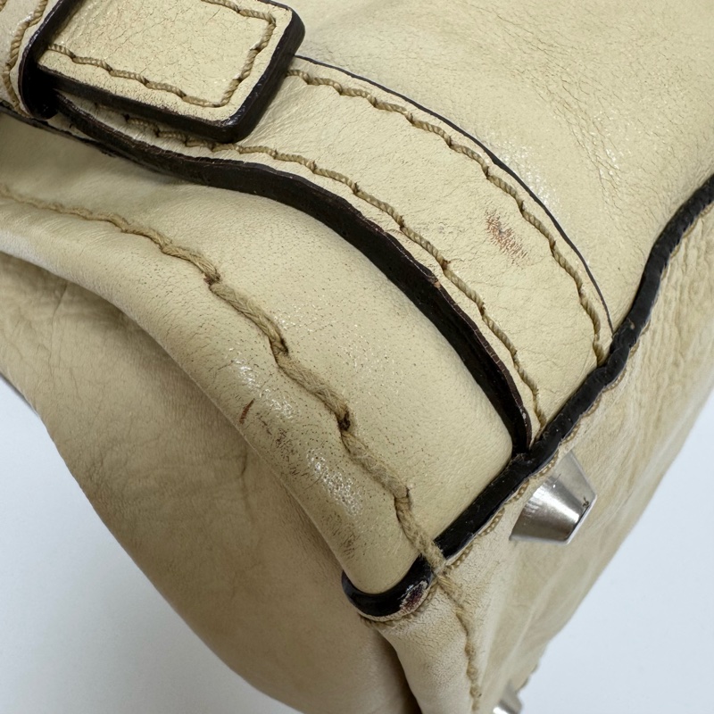 Chloe Edith Bag 中古米白前口袋手提包-16