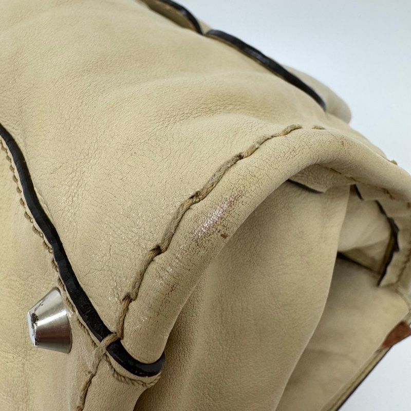 Chloe Edith Bag 中古米白前口袋手提包-19