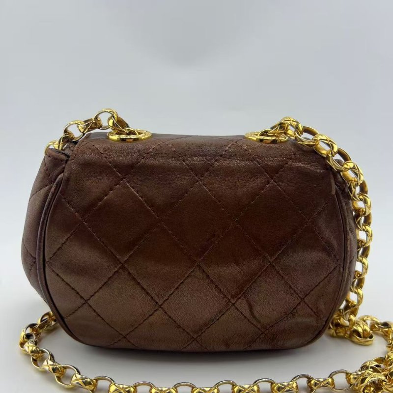 香奈兒 中古菱格紋鏈條單肩包-10