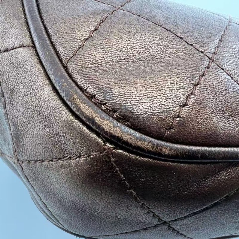 香奈兒 中古菱格紋鏈條單肩包-12