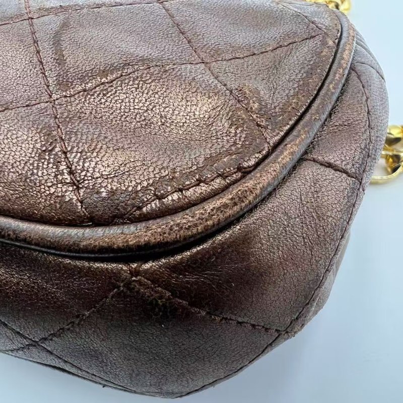 香奈兒 中古菱格紋鏈條單肩包-14