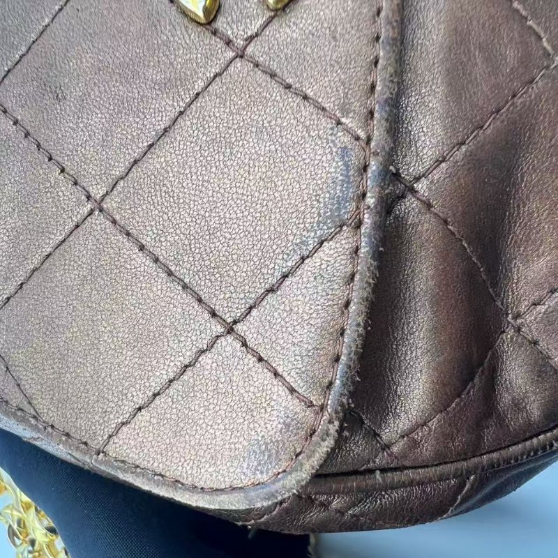 香奈兒 中古菱格紋鏈條單肩包-25