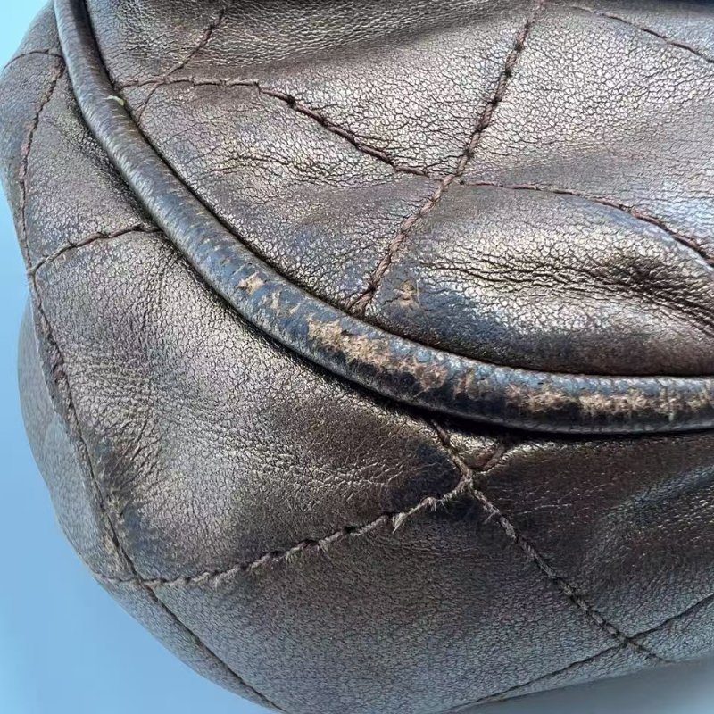 香奈兒 中古菱格紋鏈條單肩包-26