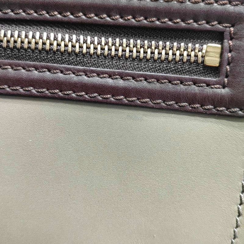 CELINE LUGGAGE迷你多色牛皮笑臉包手提包金色五金-10