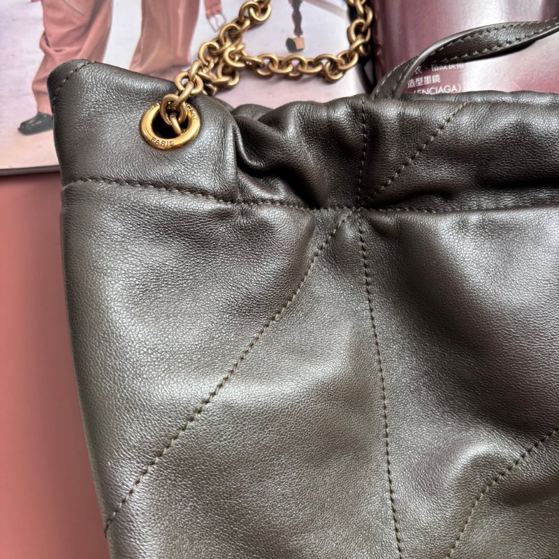 專櫃新款 ::Saint Laurent:: YSL 聖羅蘭 Jamie 小羊皮手袋 墨綠色 清麝香色 雙鏈肩背包 斜背包 流浪包 hobo-8