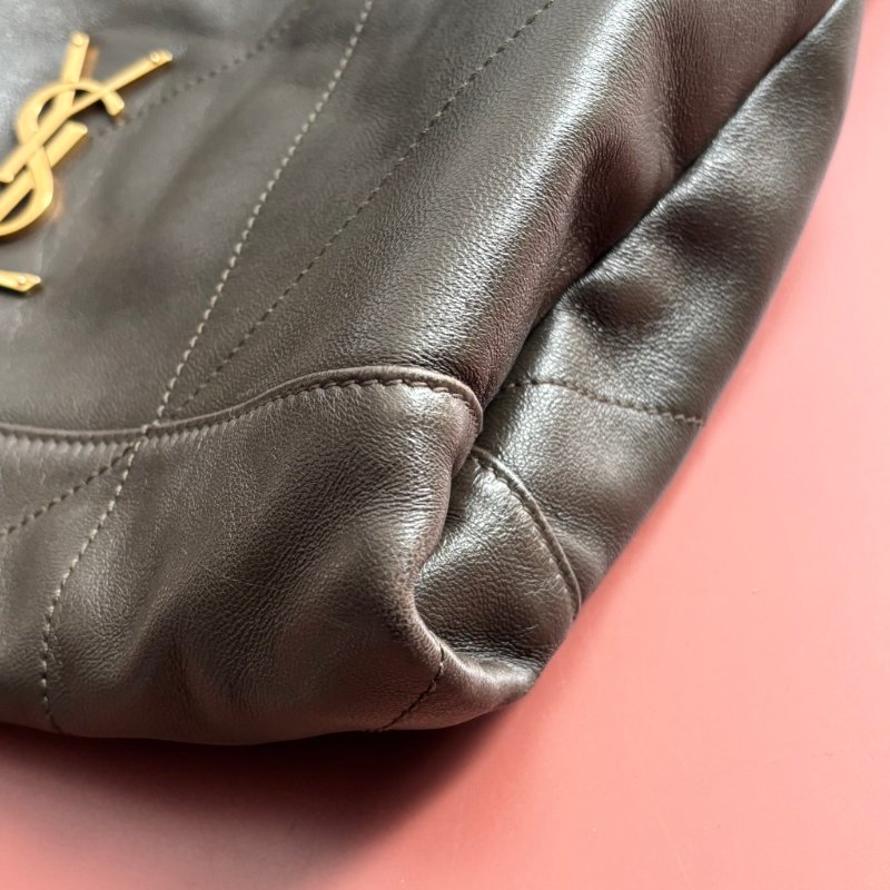 專櫃新款 ::Saint Laurent:: YSL 聖羅蘭 Jamie 小羊皮手袋 墨綠色 清麝香色 雙鏈肩背包 斜背包 流浪包 hobo-12