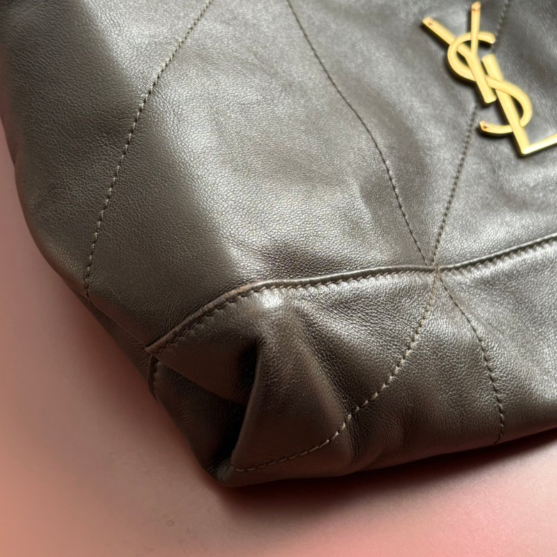 專櫃新款 ::Saint Laurent:: YSL 聖羅蘭 Jamie 小羊皮手袋 墨綠色 清麝香色 雙鏈肩背包 斜背包 流浪包 hobo-13