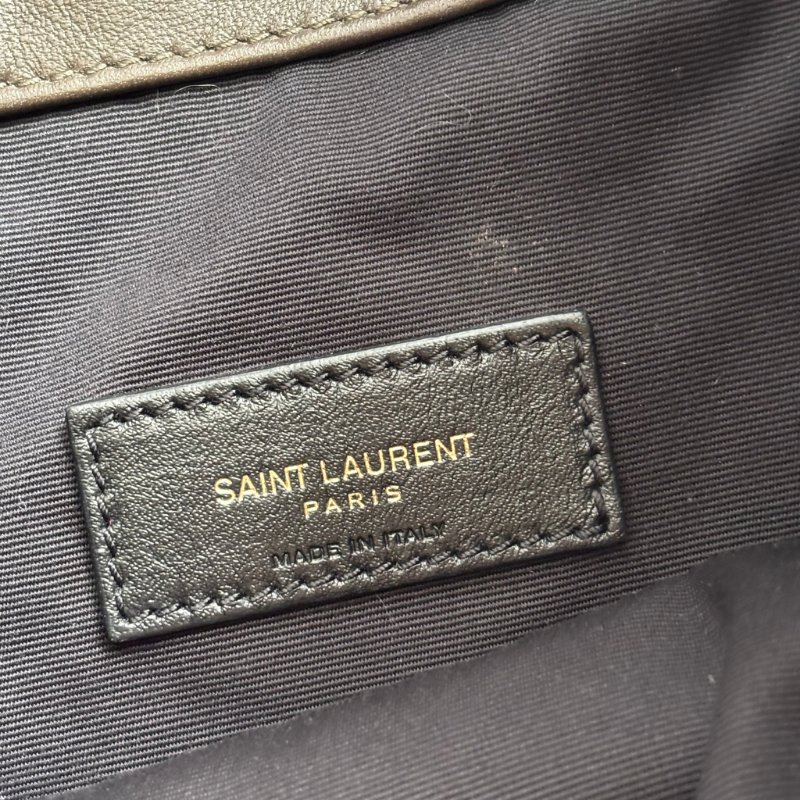 專櫃新款 ::Saint Laurent:: YSL 聖羅蘭 Jamie 小羊皮手袋 墨綠色 清麝香色 雙鏈肩背包 斜背包 流浪包 hobo-17