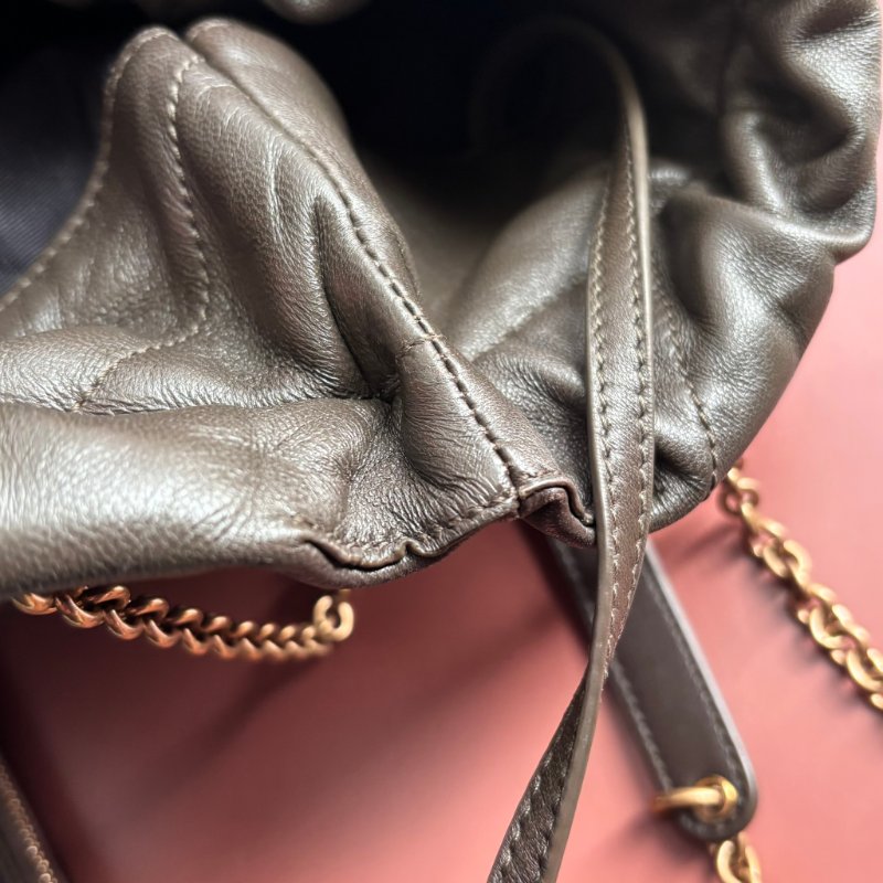 專櫃新款 ::Saint Laurent:: YSL 聖羅蘭 Jamie 小羊皮手袋 墨綠色 清麝香色 雙鏈肩背包 斜背包 流浪包 hobo-22