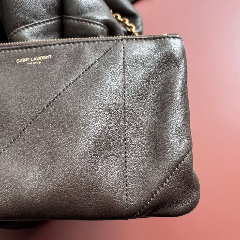 專櫃新款 ::Saint Laurent:: YSL 聖羅蘭 Jamie 小羊皮手袋 墨綠色 清麝香色 雙鏈肩背包 斜背包 流浪包 hobo-25