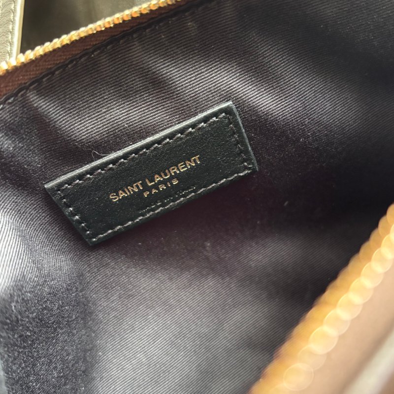 專櫃新款 ::Saint Laurent:: YSL 聖羅蘭 Jamie 小羊皮手袋 墨綠色 清麝香色 雙鏈肩背包 斜背包 流浪包 hobo-27