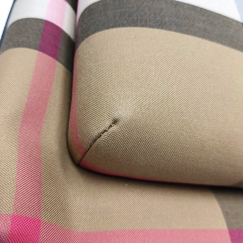 BURBERRY棕色塗層帆布雙肩包手提包銀色五金 9.8新-8