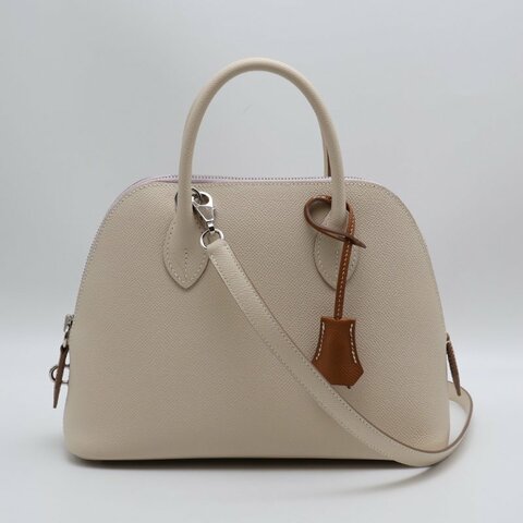 HERMES Bolide 25 - 奶昔白 / 夢幻紫 / 金棕銀 B