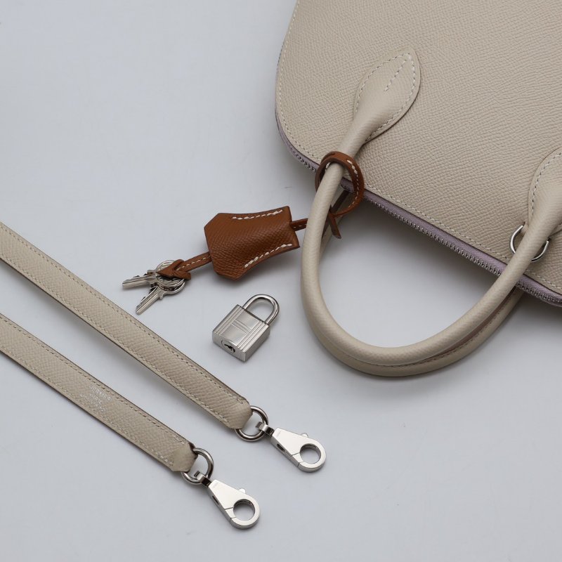 HERMES Bolide 25 - 奶昔白 / 夢幻紫 / 金棕銀 B-5