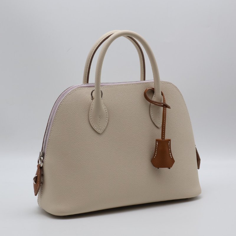 HERMES Bolide 25 - 奶昔白 / 夢幻紫 / 金棕銀 B-7