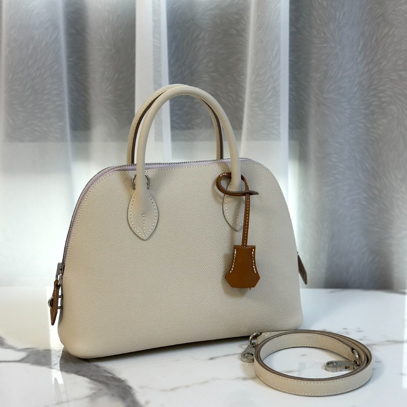 HERMES Bolide 25 - 奶昔白 / 夢幻紫 / 金棕銀 B-0