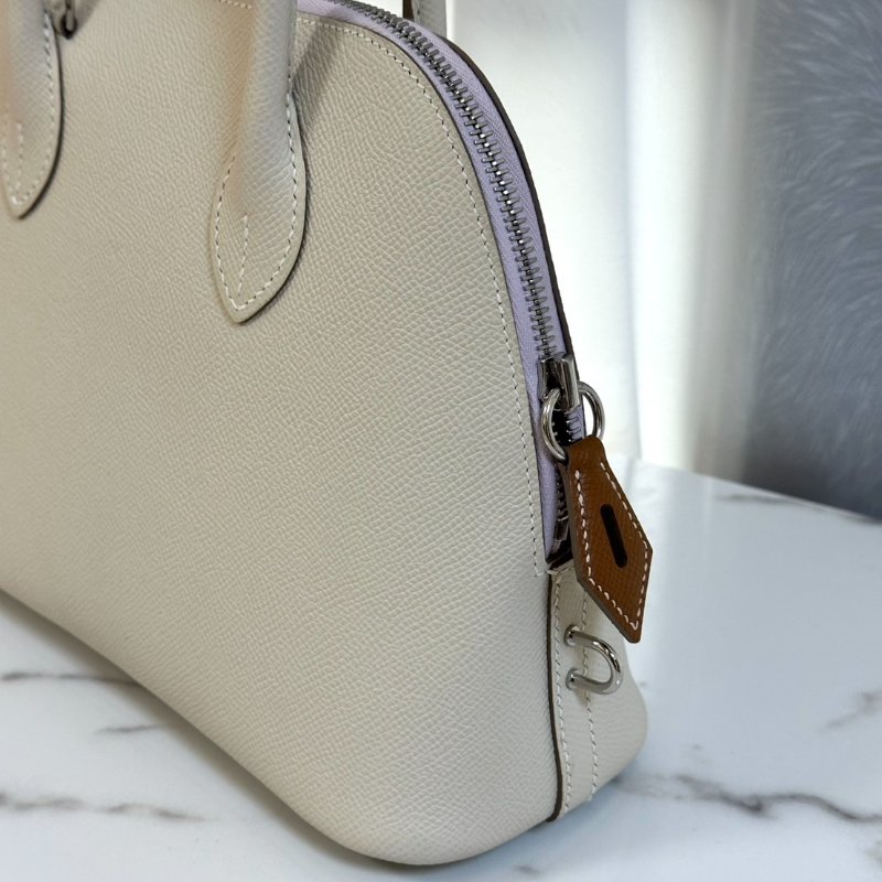 HERMES Bolide 25 - 奶昔白 / 夢幻紫 / 金棕銀 B-7