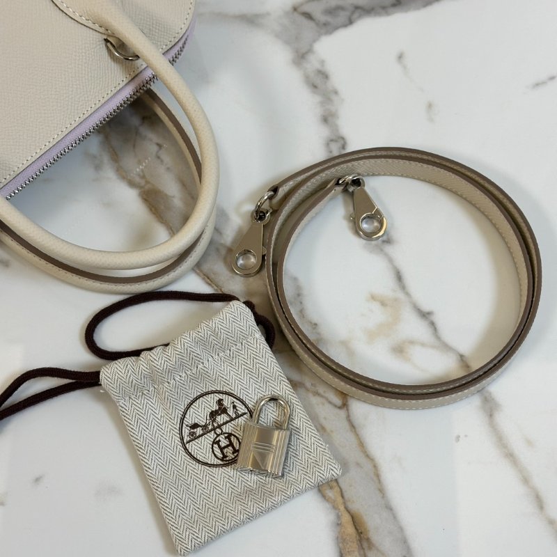 HERMES Bolide 25 - 奶昔白 / 夢幻紫 / 金棕銀 B-8