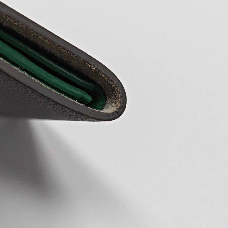 CELINE灰色牛皮錢包金色五金-11