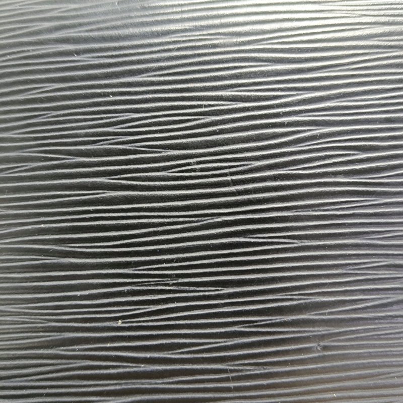 LOUIS VUITTON黑色EPI牛皮水波紋錢包銀色五金-9