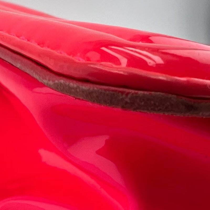 香奈兒 Le Boy 小型紅色漆皮單肩包-12