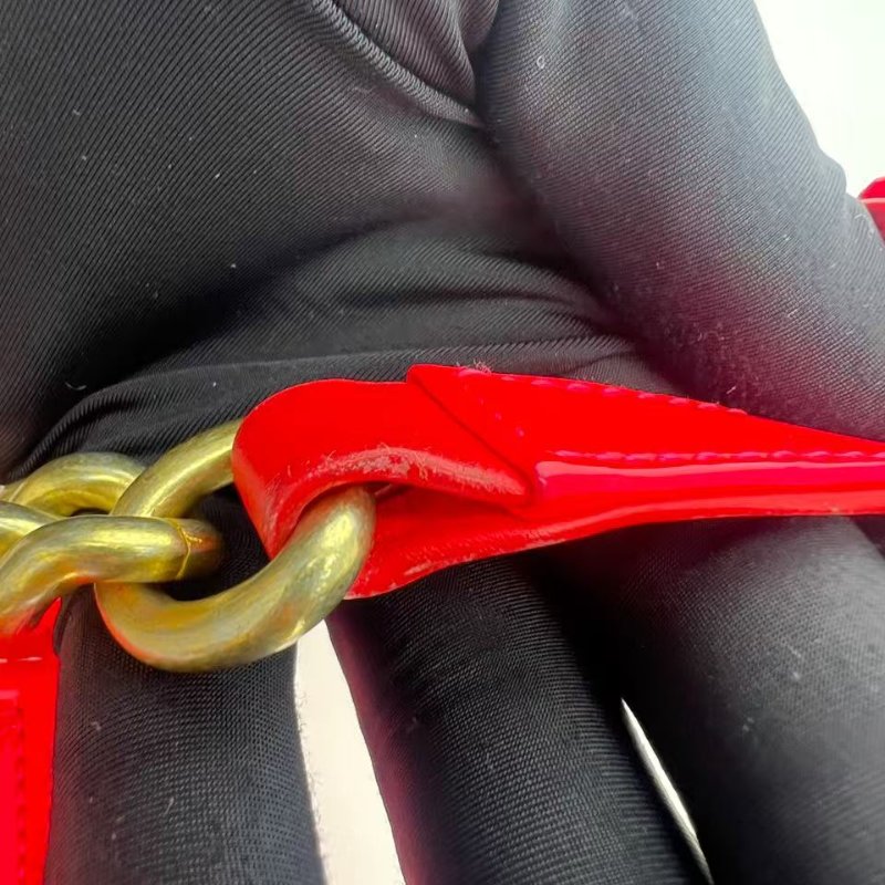 香奈兒 Le Boy 小型紅色漆皮單肩包-19