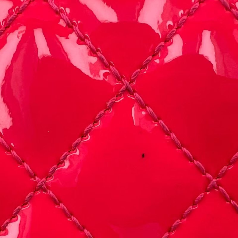 香奈兒 Le Boy 小型紅色漆皮單肩包-28