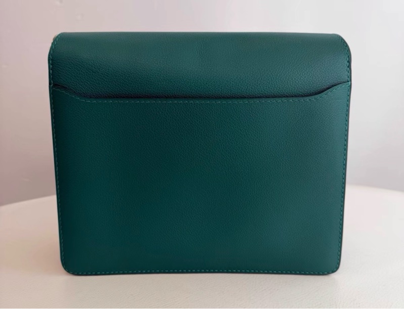 Hermes 愛馬仕豬鼻子23孔雀綠銀扣EV皮Y刻 成色：99新-1