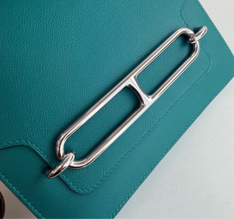 Hermes 愛馬仕豬鼻子23孔雀綠銀扣EV皮Y刻 成色：99新-7
