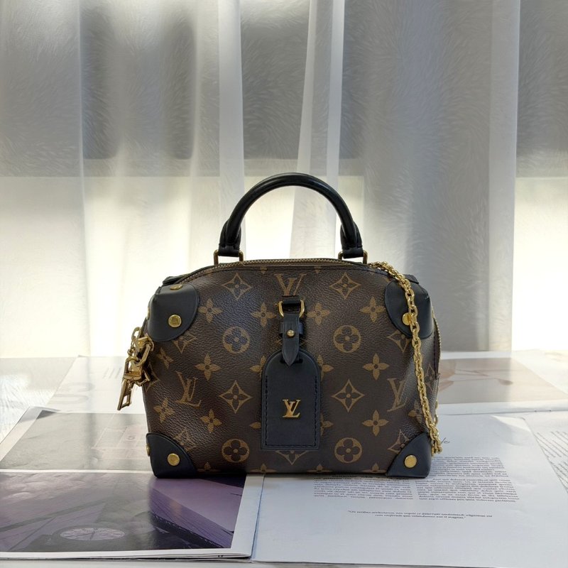 LOUIS VUITTON Petite Malle Souple軟盒子包-0