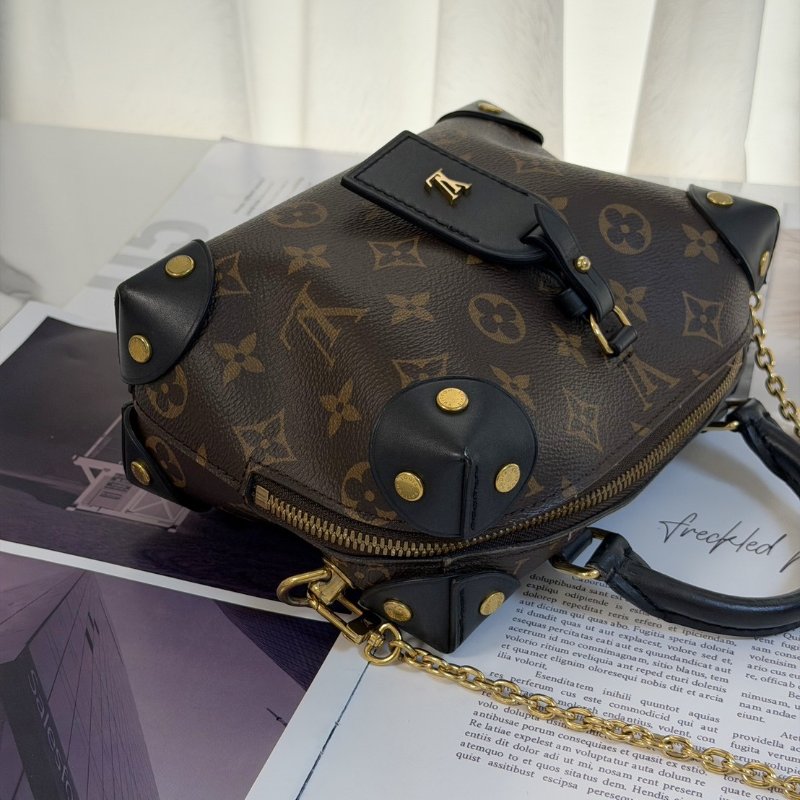 LOUIS VUITTON Petite Malle Souple軟盒子包-3
