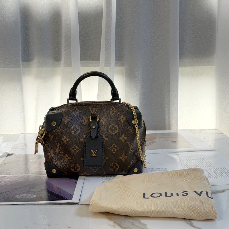 LOUIS VUITTON Petite Malle Souple軟盒子包-7