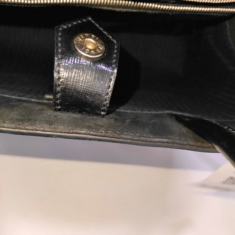 FENDI 2 Jours 小號黑色牛皮單肩包斜挎包手提包 銀色五金 可拆卸肩帶-11