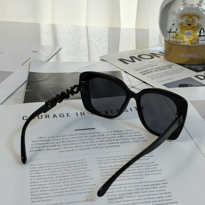 CHANEL 字母鏡架太陽眼鏡-6